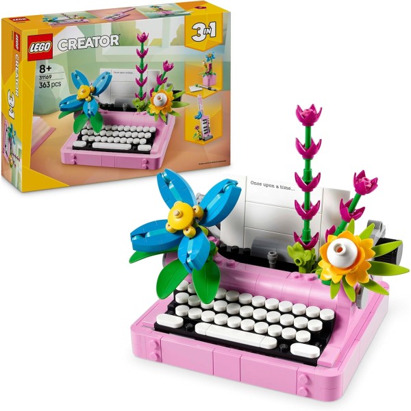 LEGO Creator 3in1 31169 Typewriter with Flowers...