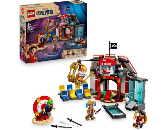 LEGO ONE PIECE 75637 La Tenda del Circo di Bagy il Clown - Giocattolo Interattivo con 4 Minifigure tra cui Luffy, Nami e Zoro, 