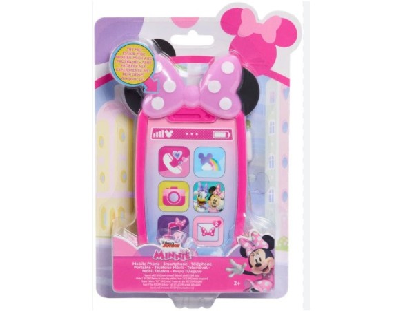 Telefono Smartphone Giocattolo Minnie Mouse Disney con Luci e Suoni – Telefono Interattivo 3+ Anni