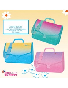 Valigetta Soft PPL Tinta Unita Be Happy con tracolla...