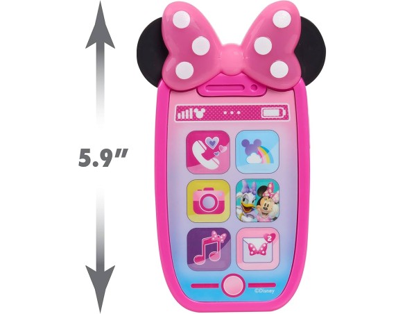 Telefono Smartphone Giocattolo Minnie Mouse Disney con Luci e Suoni – Telefono Interattivo 3+ Anni