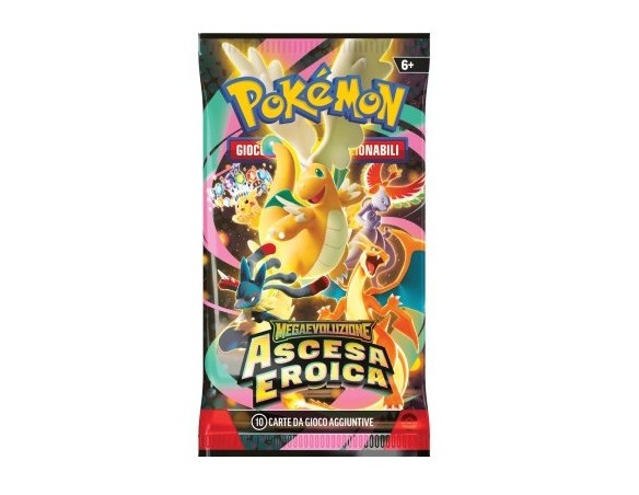 Pokemon | Carte Pokemon Megaevoluzione: Ascesa Eroica - Bundle 10 card (ITA)