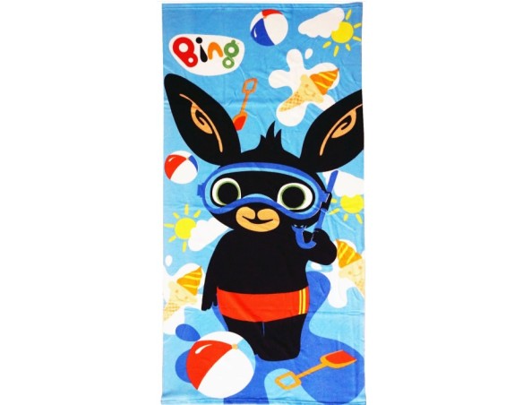 Bing | Telo Mare / Asciugamano per bambini, asciugatura rapida, ultra morbido, 140cm 70X140 Bing