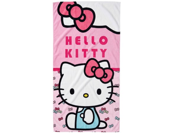 Hello Kitty | Telo Mare / Asciugamano per bambini, asciugatura rapida, ultra morbido, 140cm 70X140 Hello Kitty