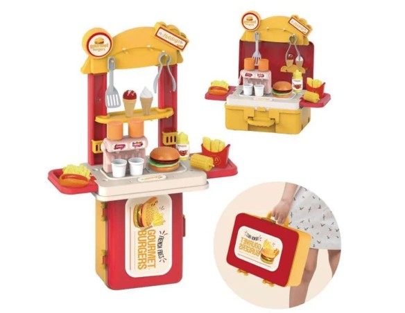 VALIGETTA CUCINA HAMBURGER SET 15 PZ 3 IN 1 CM 23x18 H 37228