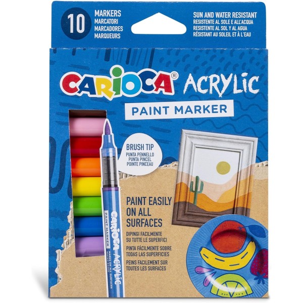 Carioca Paint Marker Acrilici – Set da 10...