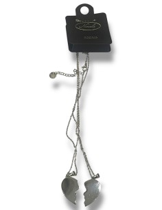 COLLANA 2PZ CUORI SPEZZATI