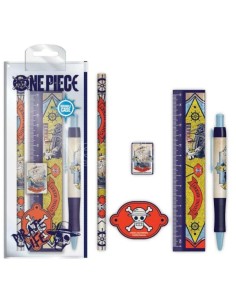 One Piece | Set Cancelleria scuola Penna Righello Matita...
