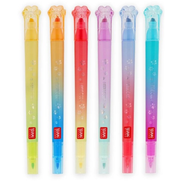 Legami - Set di 6 Pennarelli Doppia Punta con...
