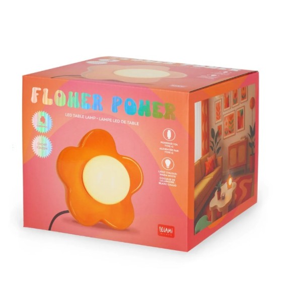 Legami - Lampada Led da Tavolo - Shiny Orange -...