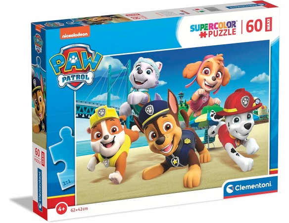 Paw patrol | Puzzle 60 Pezzi - Puzzle Paw Patrol Bambini 4 Anni, Puzzle Cartoni Animati - Made In Italy