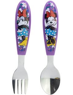 Minnie | Set di 2 posate per bambini in acciaio inox...