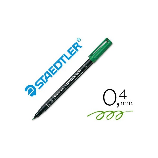 PENNARELLO LUMOCOLOR VERDE 0.4 MM s STAEDTLER