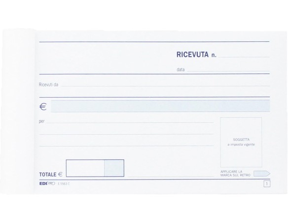 RICEVUTA GENERICA 50X2 DUPLICE COPIA E 5563 C E5563C