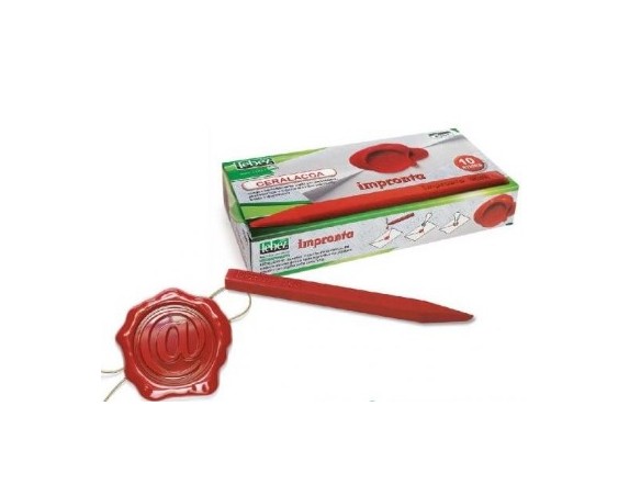 Ceralacca rossa Lebez 60/10 per pacchi Conf 1 pz - 361220