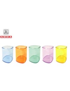Porta penne arda a bicchiere, in plastica colorata...