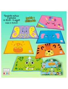 TintaUnita Kids - Tovaglietta Multiuso in Poliestere:...