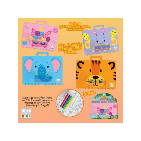 Valigetta Funny Coloring TintaUnita Kids - Set...
