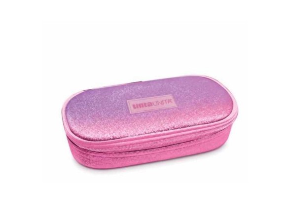 Astuccio Ovale TintaUnita - 23x10x6 cm - Organizzazione Scuola  gradient rosa/viola