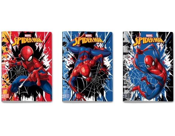 Quaderno Seven Maxi Disney Spiderman 5 mm quadrettino 1 rigo 10MM