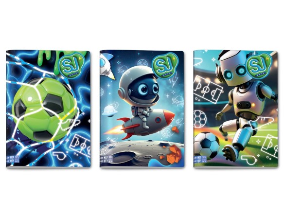 Quaderno Seven Sj Gang Wondrous Boy Quaderno A4 Maxi 96/100 Rigatura 10mm 5 mm quadrettino 1 rigo