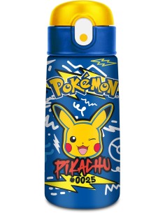 Seven Borraccia Kid Pokemon, Blu, 460 ml, Acciaio Inox,...
