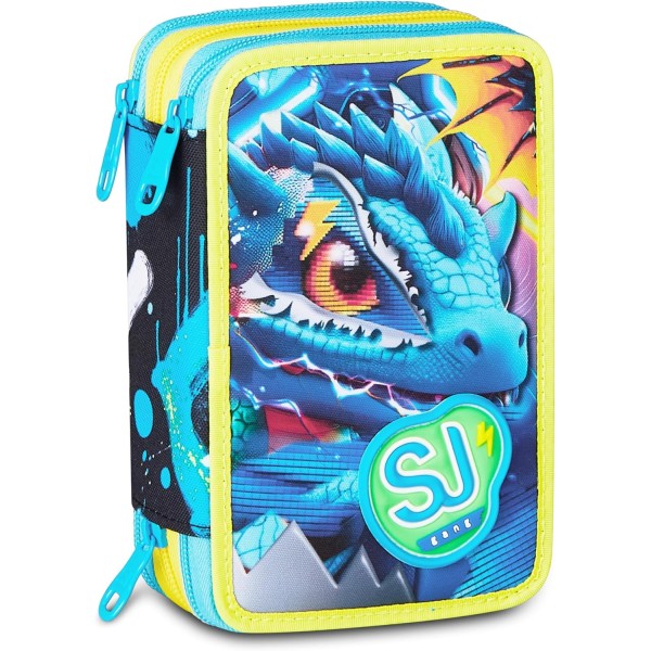 SJ GANG STYLE JAM GANG Astuccio Scuola 3 Zip...