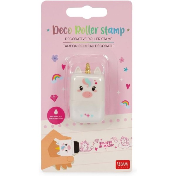 Legami - Timbro Decorativo a Rullo - Unicorn...