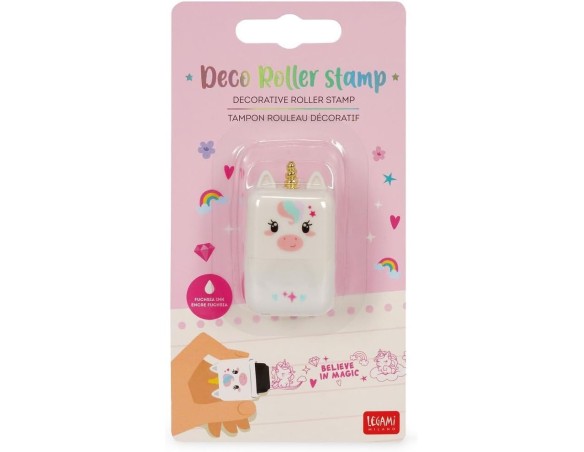 Legami - Timbro Decorativo a Rullo - Unicorn Unicorno - Roller Stamp