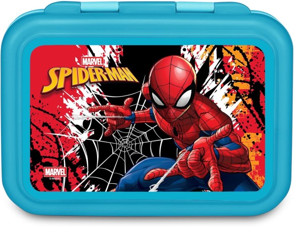 Spiderman | Seven Portamerenda Spiderman, Rosso, 850 ml, Resistente al calore, termico Divisorio interno, Lavabile in lavastovi