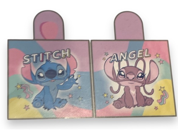 Stitch | Poncho mare in spugna Lilo e stitch accappatoio celeste rosa Cotone Cm 60x60