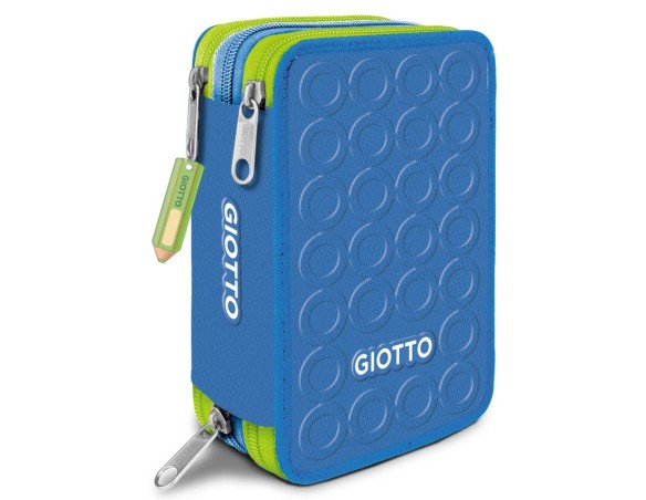 Astuccio 3 zip Stilnovo Giotto Stilnovolovers Astuccio 3Zip Celeste Blu