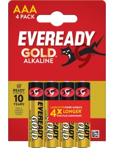 PILA PILE MINI STILO AAA - 1,5V - EVEREADY GOLD- ALCALINA...