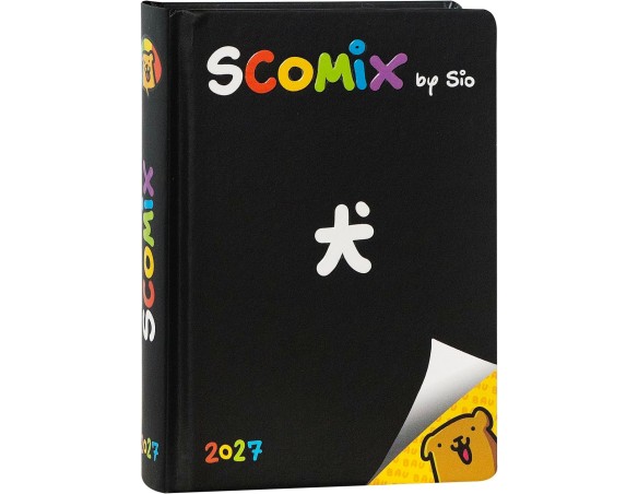 COMIX Scomix by Sio - Agenda Giornaliera 16 Mesi, Diario 2026-2027 per Scuola Elementare e Media, con Copertina Rigida e Colora