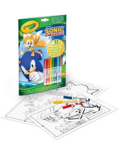 Crayola - Album attività & Coloring Sonic, 32 Pagine da...