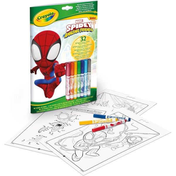 CRAYOLA - Album attività & Coloring Spidey, 32...