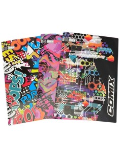 Quaderno Comix 73500  Maxi 5 mm quadrettino 1 rigo 10MM