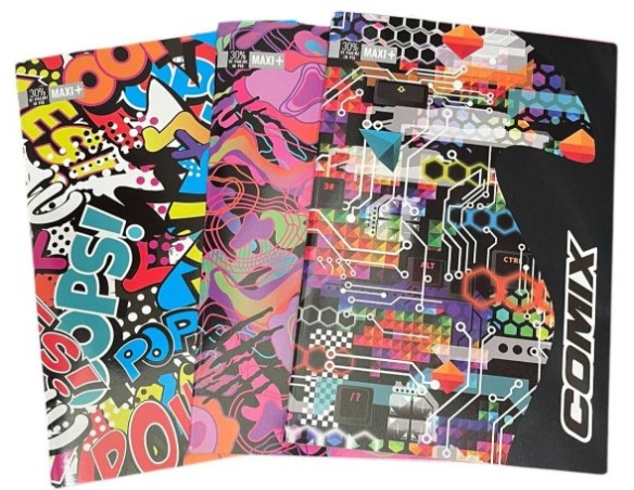 Quaderno Comix 73500  Maxi 5 mm quadrettino 1 rigo 10MM
