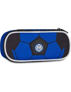 Inter | Seven Portapenne Scuola Round Plus Inter, Blu,...