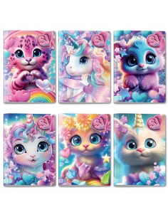 Quaderno Seven Maxi Sj Gang Animali Girl A4 96/100 10mm...