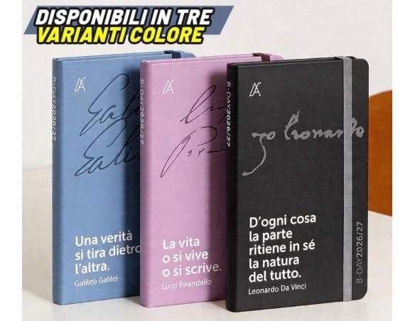 Agenda Insegnante 2027 Bigiornaliera 12 Mesi 13x21cm HALTADEFINIZIONE, con Elastico e Pagine per Pianificazione Scolastica