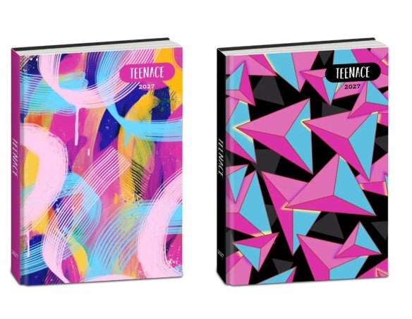 DIARIO AGENDA Teenace Diario Std 12 Mesi Fluo 13,6x18,3 cm