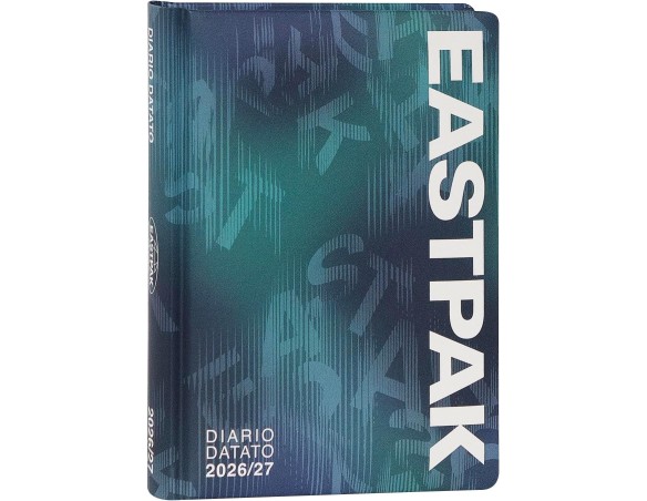 EASTPAK - Diario Scuola 2026-2027, Diario Datato 13 Mesi, Ideale per Scuola Media e Superiore, Copertina Imbottita, 352 Pagine 