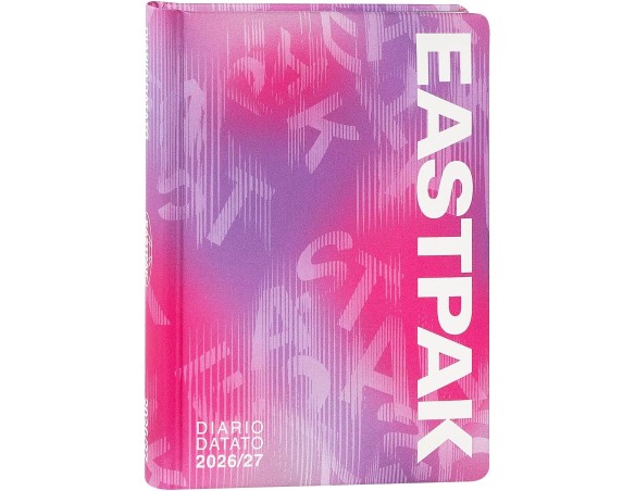 EASTPAK - Diario Scuola 2026-2027, Diario Datato 13 Mesi, Ideale per Scuola Media e Superiore, Copertina Imbottita, 352 Pagine 
