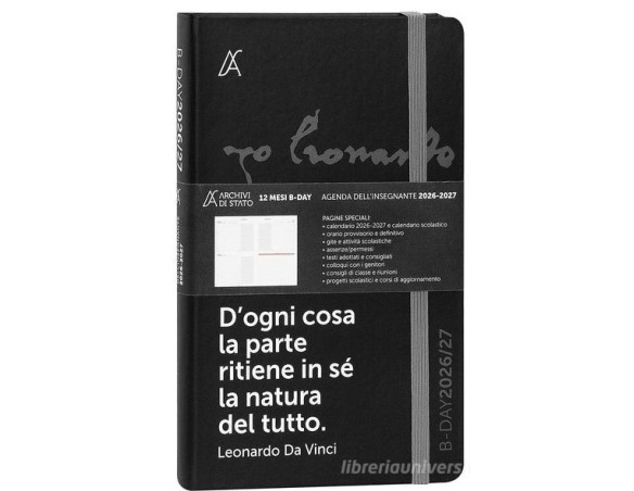 Agenda Insegnante 2027 Bigiornaliera 12 Mesi 13x21cm HALTADEFINIZIONE, con Elastico e Pagine per Pianificazione Scolastica