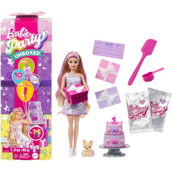 Barbie Party Surprise - Birthday Bows, bambola...