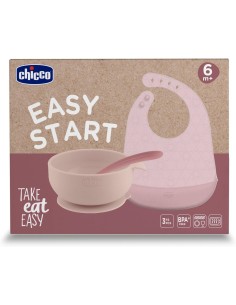 Chicco Set Pappa in Silicone Easy Start 6m+, Set...