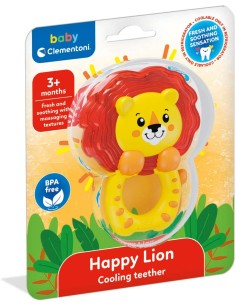 Clementoni Baby - Happy Lion Cooling Teether, Dentaruolo...