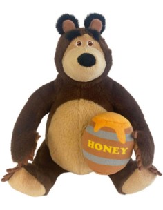 Masha e orso | Peluche Orso Seduto con vaso di miele...