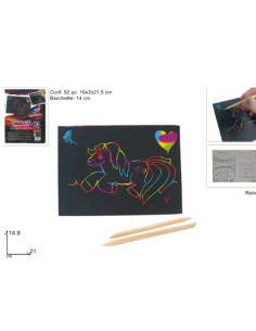 Scratch paper arcobaleno 14,8x21 cm, confezione da 50...
